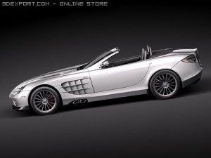 Mercedes-Benz SLR Mclaren Roadster 722s Modello 3D