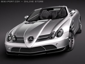 Mercedes-Benz SLR Mclaren Roadster 722s Modello 3D
