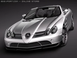 Mercedes-Benz SLR Mclaren Roadster 722s 3D Model