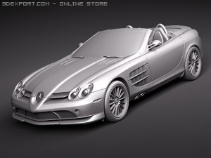 Mercedes-Benz SLR Mclaren Roadster 722s Modello 3D