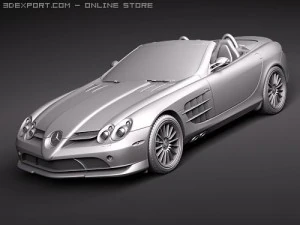 Mercedes-Benz SLR Mclaren Roadster 722s 3D Model