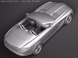 Mercedes-Benz SLR Mclaren Roadster 722s 3D Model