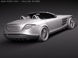 Mercedes-Benz SLR Mclaren Roadster 722s Modello 3D