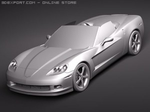 Chevrolet Corvette C6 Convertible 3D Модель