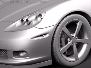 Chevrolet Corvette C6 Convertible 3D Модель