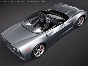 Chevrolet Corvette C6 Convertible 3D Модель