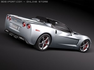 Chevrolet Corvette C6 Convertible 3D Модель