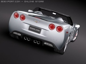 Chevrolet Corvette C6 Convertible 3D Модель