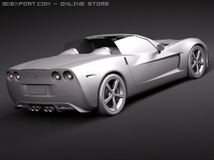 Chevrolet Corvette C6 Convertible 3D Модель