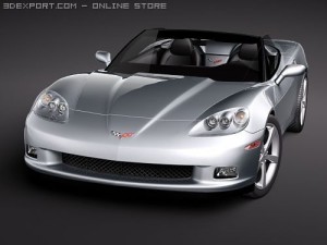 Chevrolet Corvette C6 Convertible 3D Модель