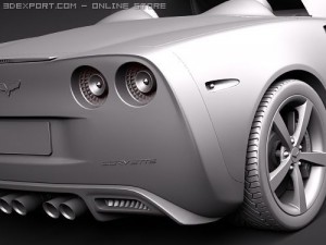Chevrolet Corvette C6 Convertible 3D Модель