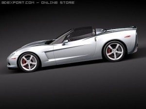 Chevrolet Corvette C6 Convertible 3D Модель