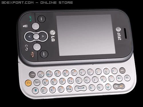 LG Neon Cell Phone 3D Model .c4d .max .obj .3ds .fbx .stl .blend 