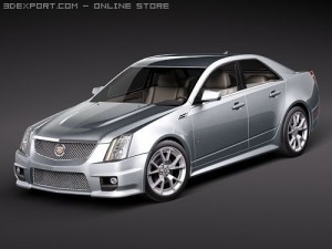 Cadillac CTS-V 2010 3D Model