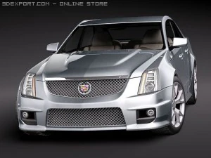 Cadillac CTS-V 2010 3D Model