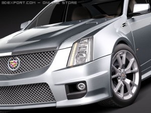 Cadillac CTS-V 2010 Model 3D