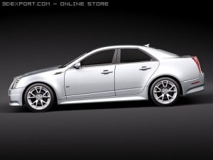 Cadillac CTS-V 2010 Model 3D