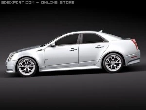 Cadillac CTS-V 2010 3D Model