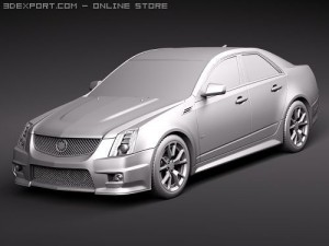 Cadillac CTS-V 2010 Model 3D