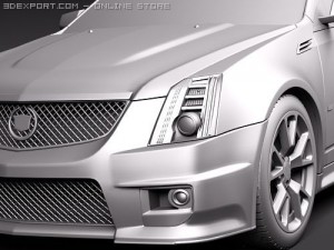 Cadillac CTS-V 2010 Model 3D