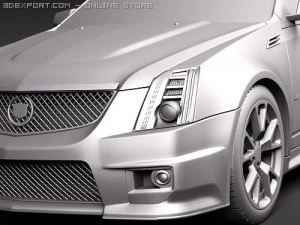 Cadillac CTS-V 2010 3D Model