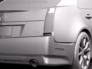 Cadillac CTS-V 2010 Model 3D
