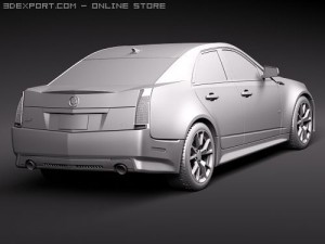 Cadillac CTS-V 2010 Model 3D