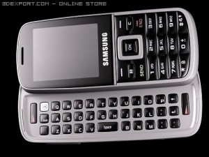 Samsung T401 Cell Phone 3D Model