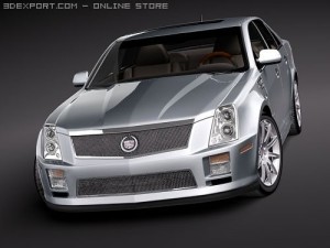 Cadillac STS-V 3D मॉडल