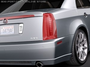 Cadillac STS-V 3D मॉडल