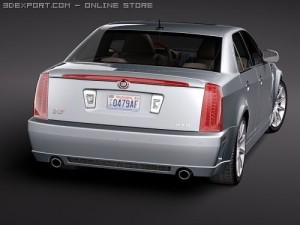 Cadillac STS-V 3D मॉडल