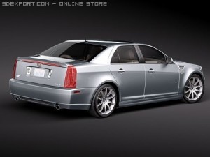 Cadillac STS-V 3D मॉडल