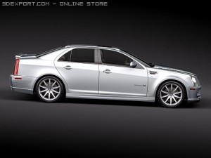 Cadillac STS-V 3D मॉडल