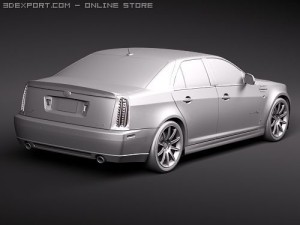 Cadillac STS-V 3D मॉडल