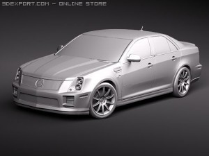 Cadillac STS-V 3D मॉडल