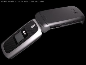 LG 410 g Cell Phone Modelo 3D