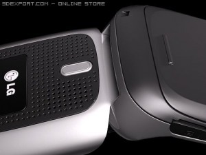 LG 410 g Cell Phone Modelo 3D