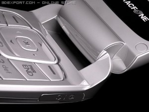LG 410 g Cell Phone Modelo 3D
