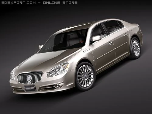 Buick Lucerne 3D Model .c4d .max .obj .3ds .fbx .stl .blend 
