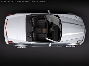 Cadillac XLR-V 2010 3D 모델