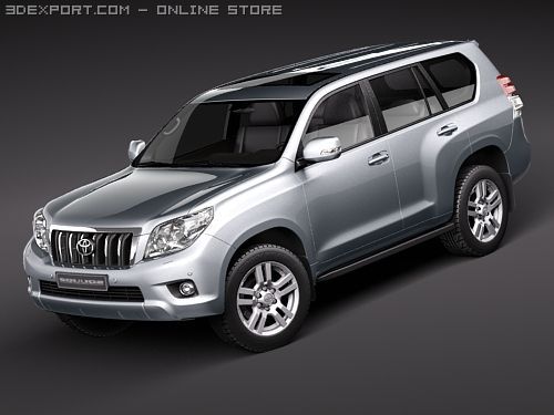 Toyota Land Cruiser 2010 3D Model .c4d .max .obj .3ds .fbx .stl .blend 