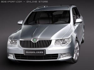 Skoda Superb Combi 2010 Modèle 3D