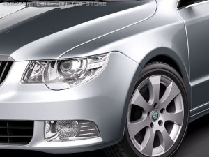 Skoda Superb Combi 2010 Modèle 3D