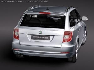 Skoda Superb Combi 2010 Modèle 3D