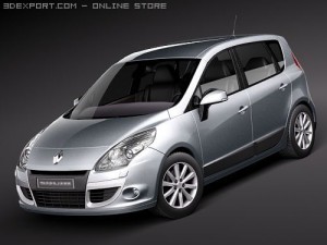 Renault Scenic 2010 3D Model