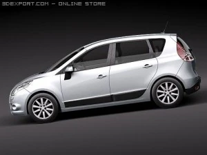 Renault Scenic 2010 3D Model