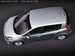 Renault Scenic 2010 3D Model