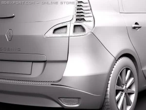 Renault Scenic 2010 3D Model