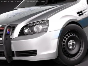 Chevrolet Caprice Impala Police Patrol Vehicle 3D Model