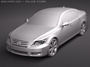Lexus LS 600h 2010 Modelo 3D